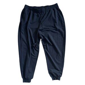 NWT ELOQUII Black Jogger Sweatpants Size 18/20 Tassels Drawstring Elastic Waist